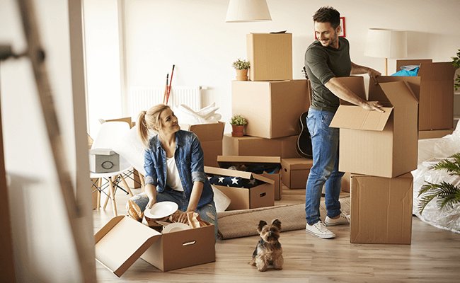 Appartement vide propre après déménagement
